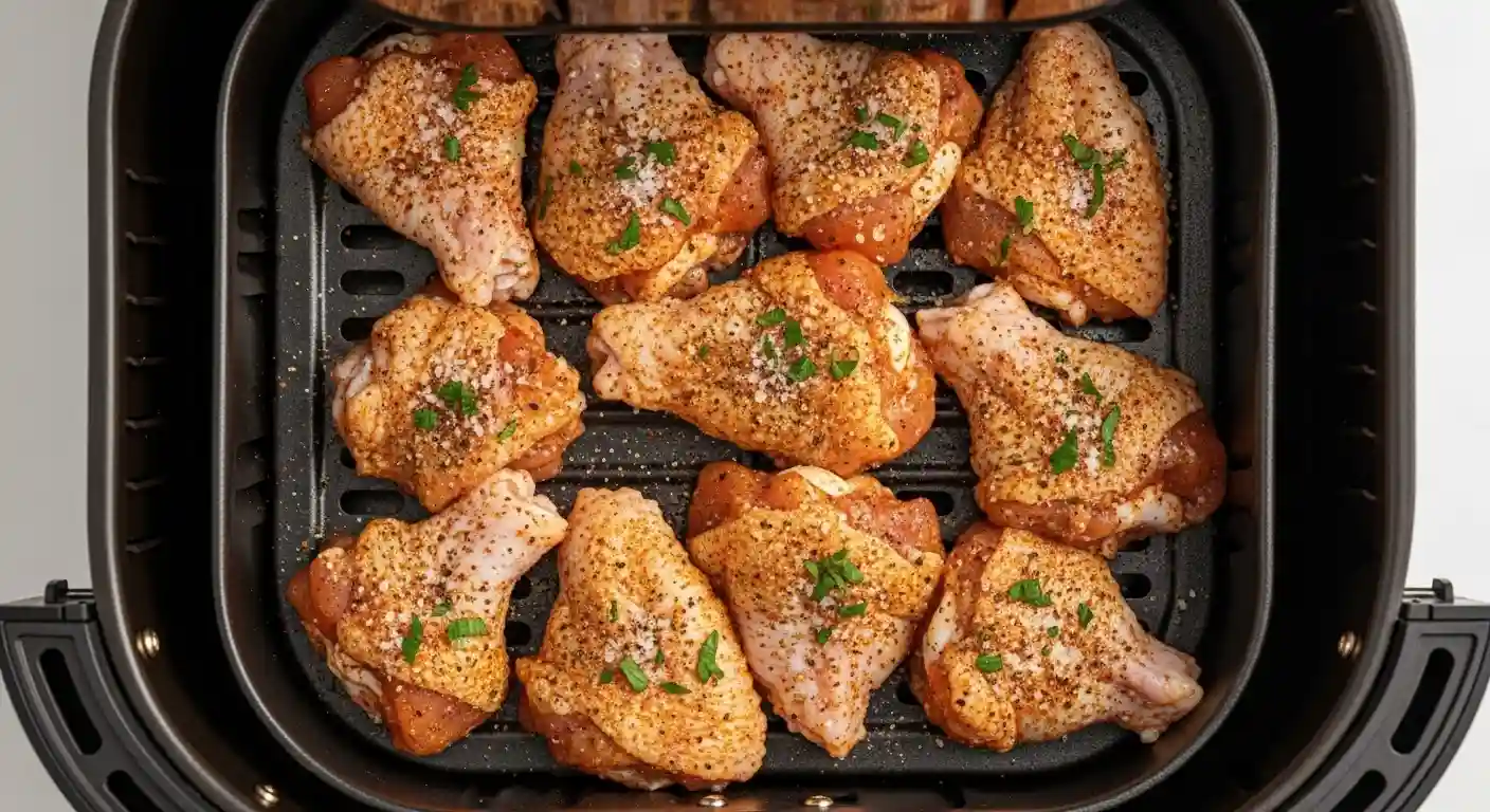 Seasoning chicken wings for air fryer
