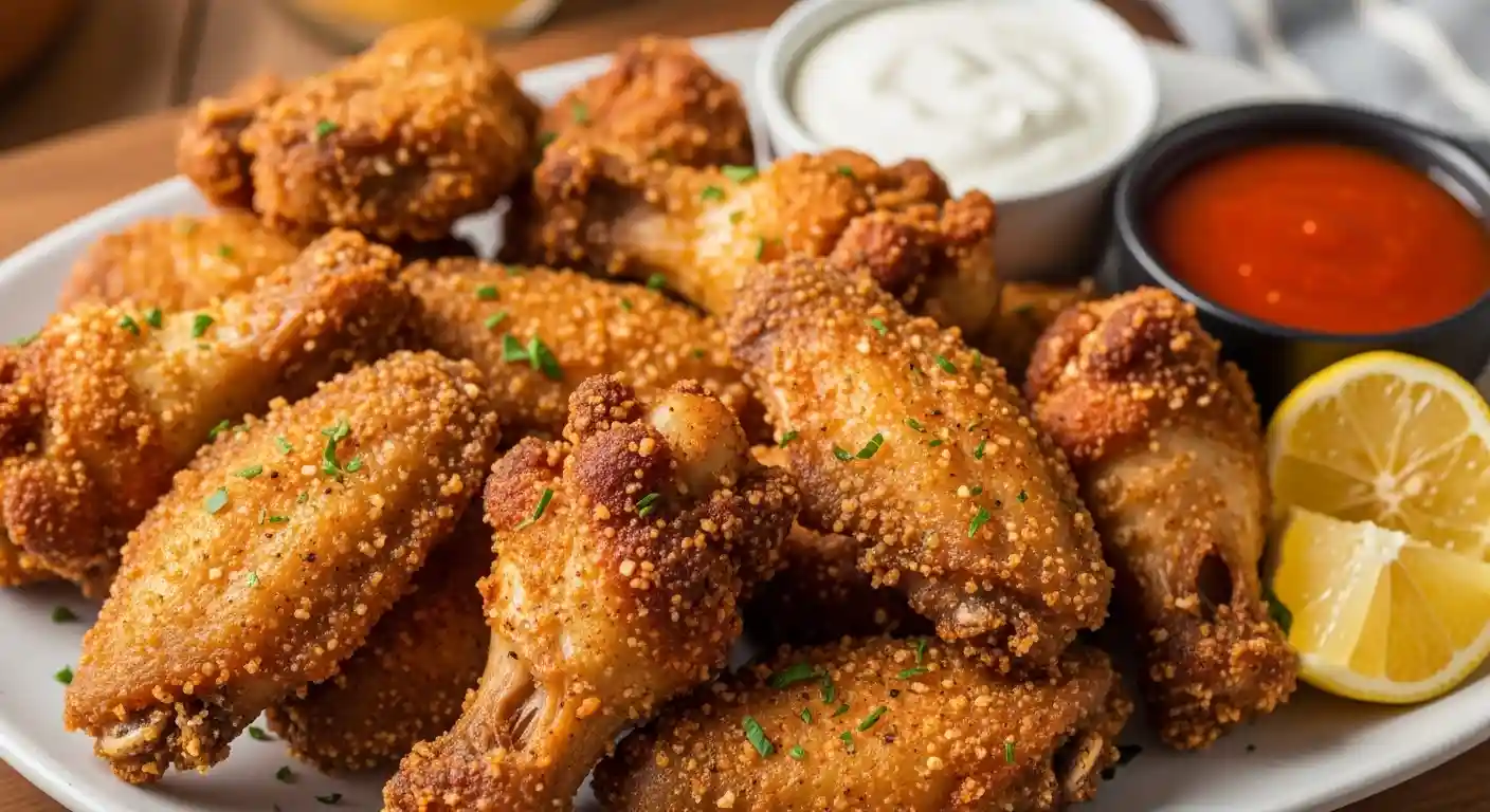 Perfectly crispy air fried wings