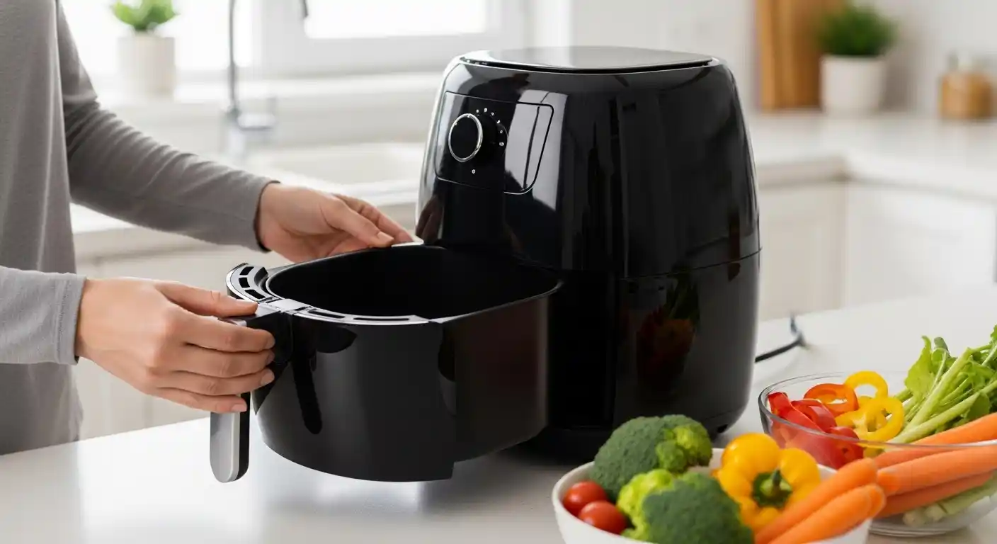 Unboxing a new air fryer