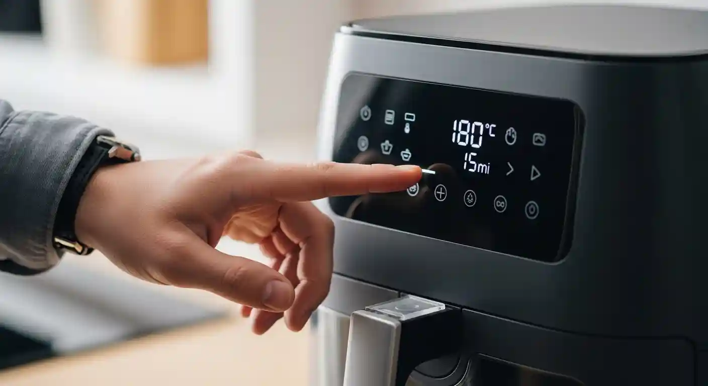 Setting air fryer temperature