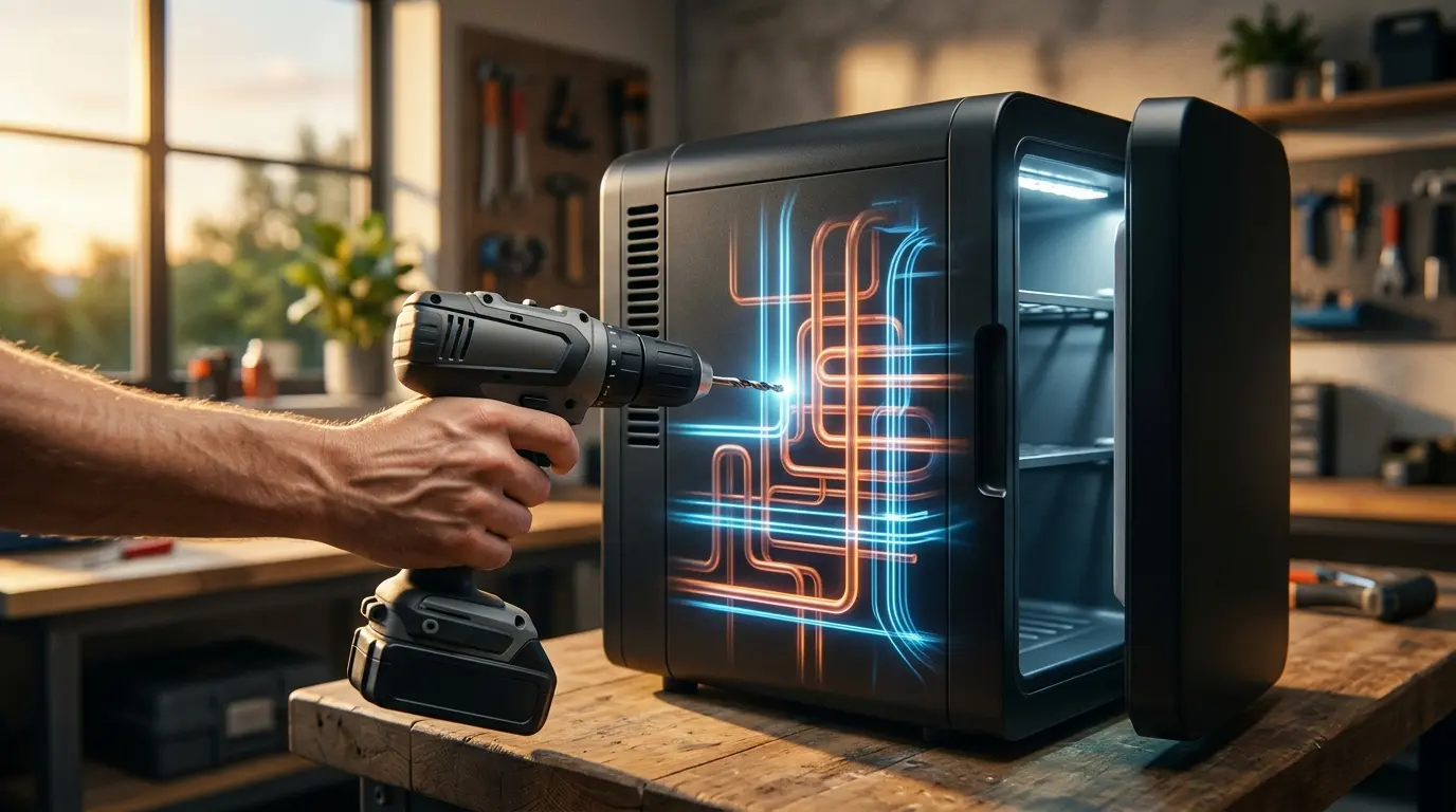 How to Find Coolant Lines in a Mini Fridge Before Drilling (2026 DIY Guide)
