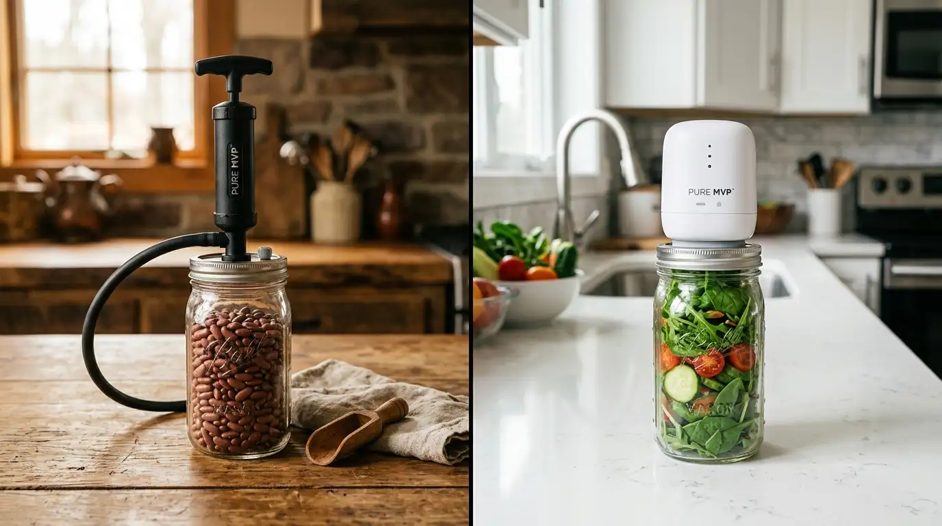 Pure MVP Vacuum Pump vs. Electric Jar Sealers: Which is Better? (2026 Guide)