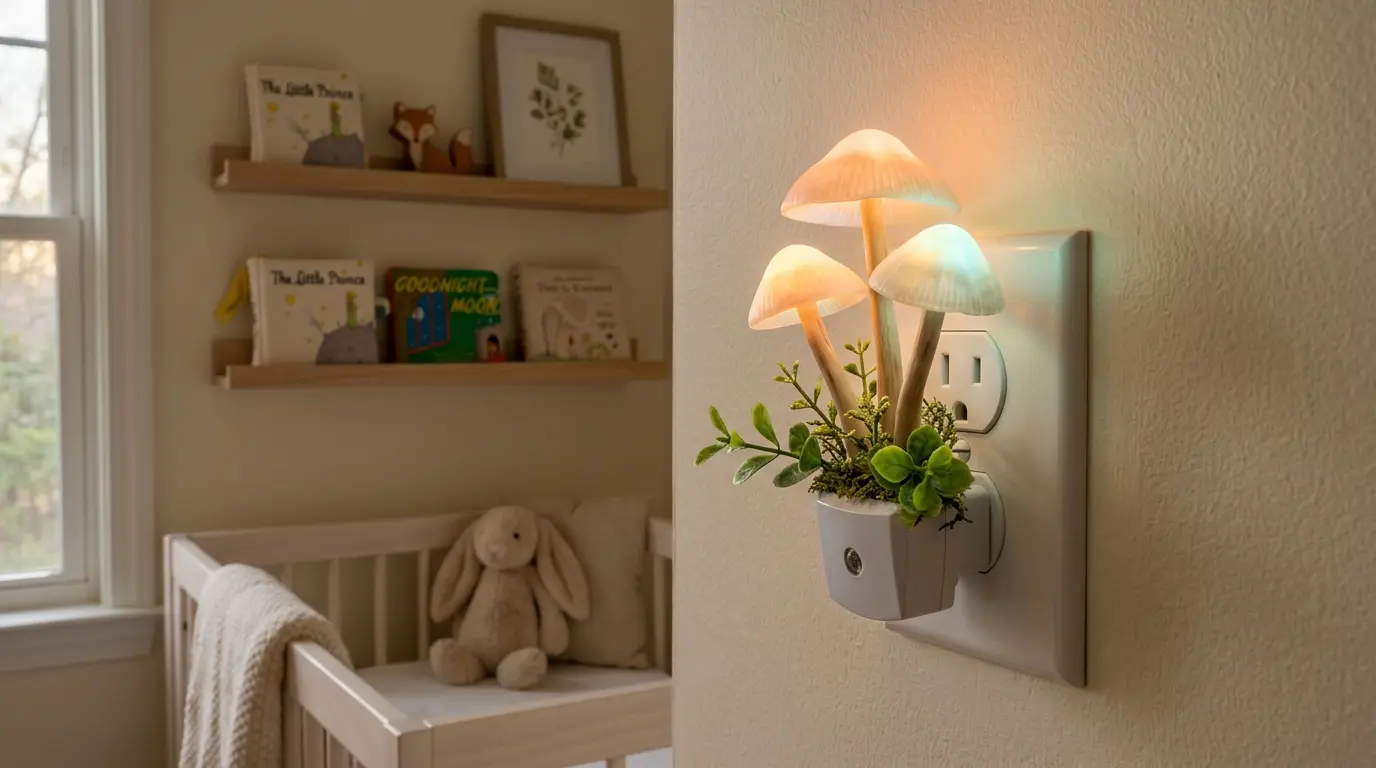 Plug-In Mushroom LED Night Light Review: Whimsical Illumination For Every Room